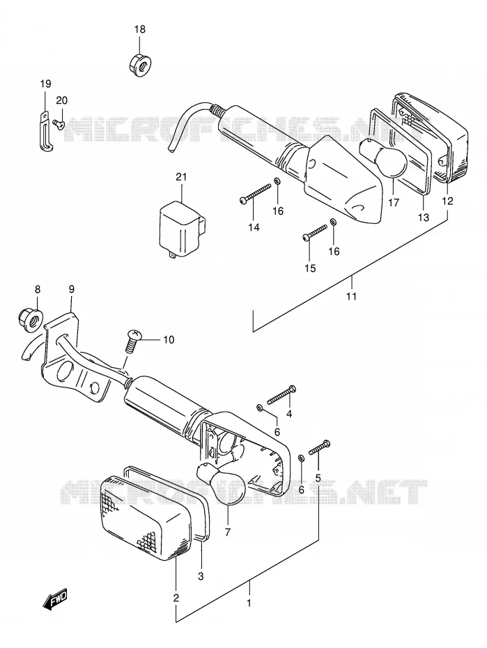 INDICATOREN Suzuki MOTO 125 DR 2000  DR125SEUY(E4)