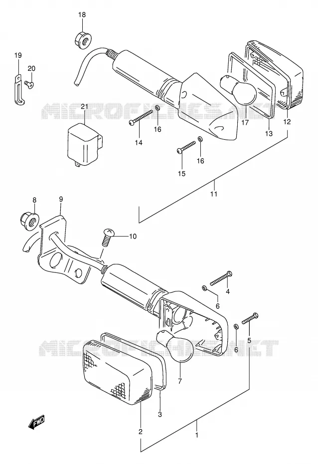 INDICATOREN Suzuki MOTO 125 DR 2001  DR125SEK1(E2)