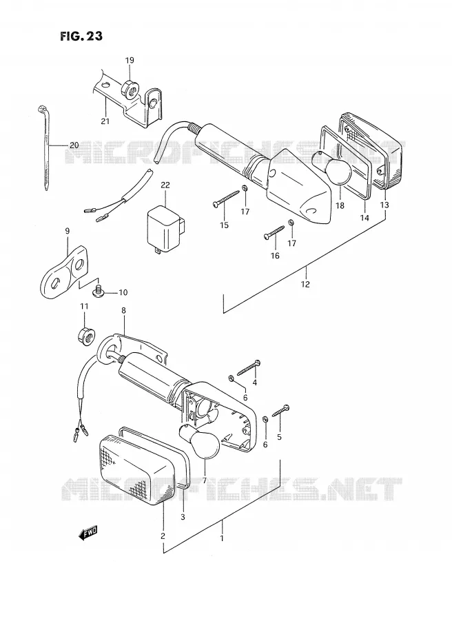 INDICATOREN Suzuki MOTO 350 DR 1993  DR350SHP(E2)