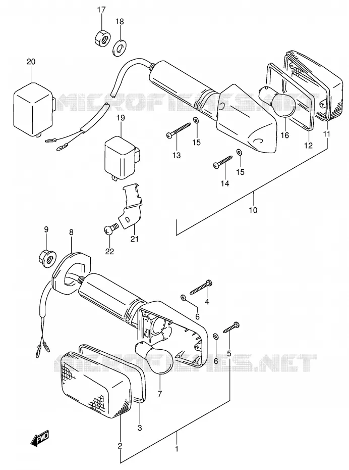 INDICATOREN Suzuki MOTO 650 DR 1995  DR650RSEUS(E4)
