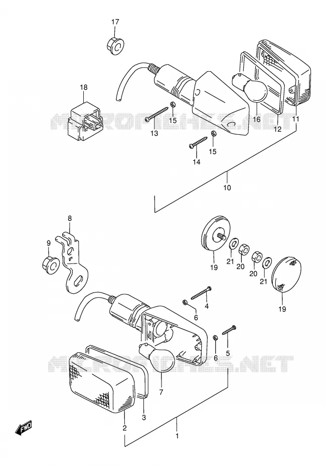 INDICATOREN Suzuki MOTO 650 DR 1999  DR650SEX(E4)