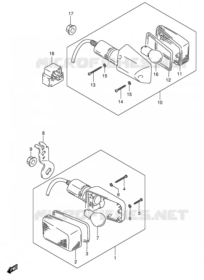 INDICATOREN Suzuki MOTO 650 DR 2003  DR650SEK3(E3/E28)