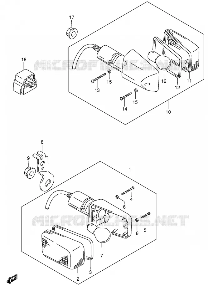 INDICATOREN Suzuki MOTO 650 DR 2004  DR650SEK4(E4)