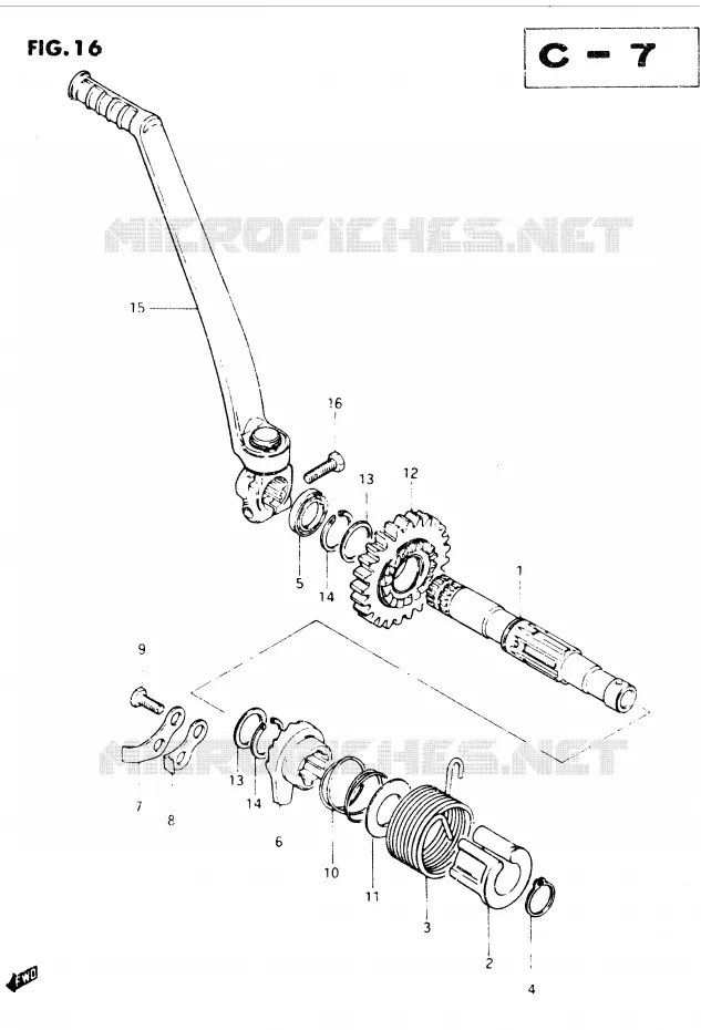 KICKSTARTER Suzuki MOTO 250 DR 1982  DR250SZ(E1)