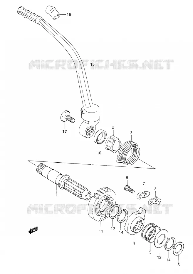 KICKSTARTER Suzuki MOTO 350 DR 1990  DR350L(E28)