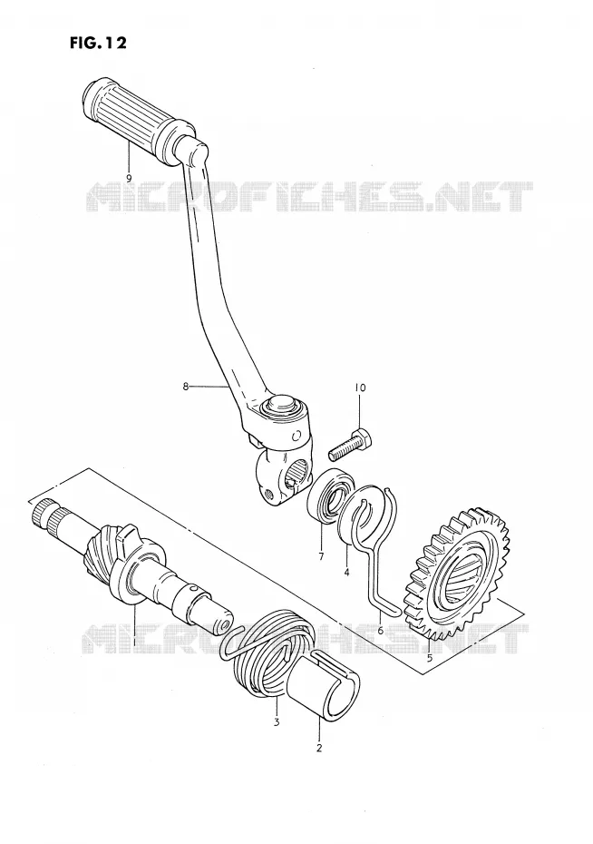 KICKSTARTER Suzuki MOTO 80 DS 1985  DS80F(E3)