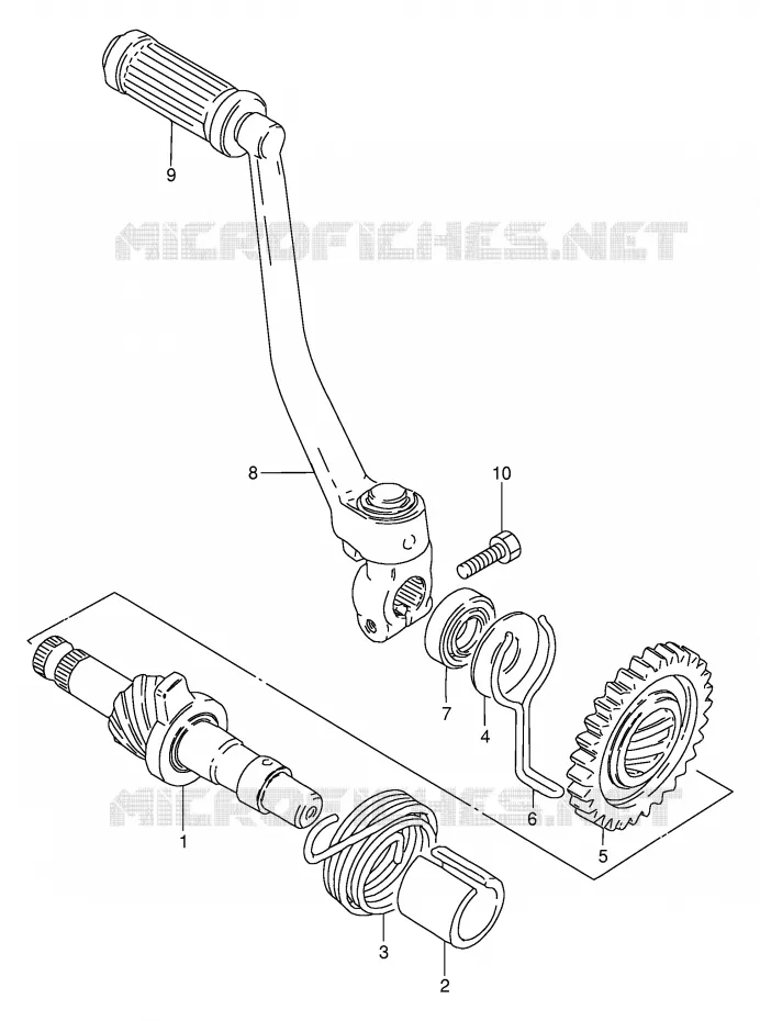 KICKSTARTER Suzuki MOTO 80 DS 1999  DS80X(E24)