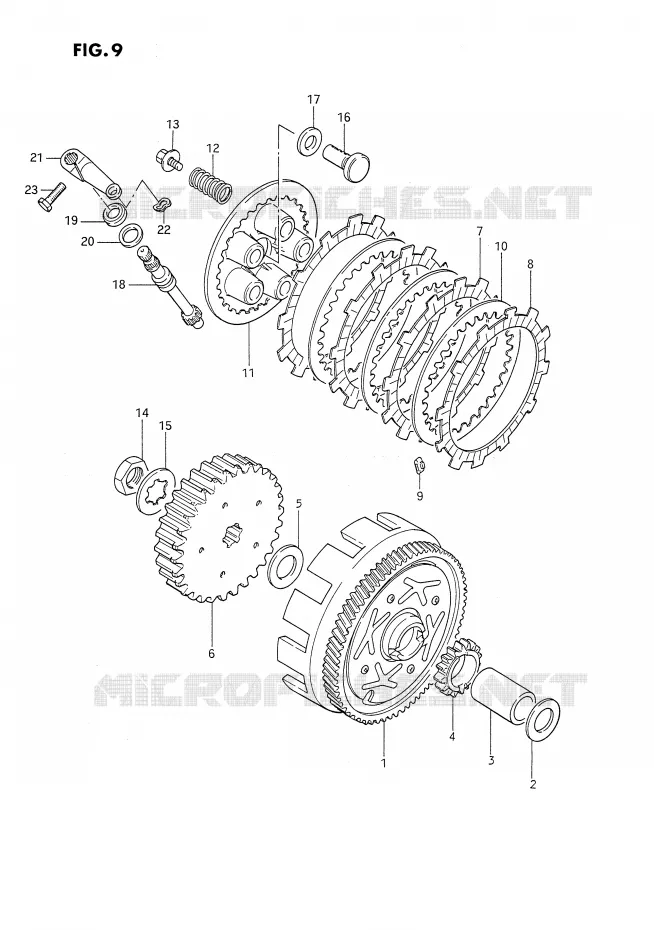 KOPPELING Suzuki MOTO 80 DS 1986  DS80G(E24)