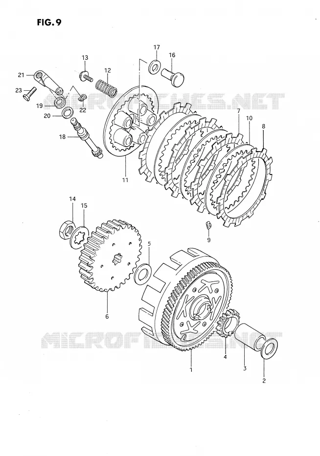 KOPPELING Suzuki MOTO 80 DS 1992  DS80N(E3)