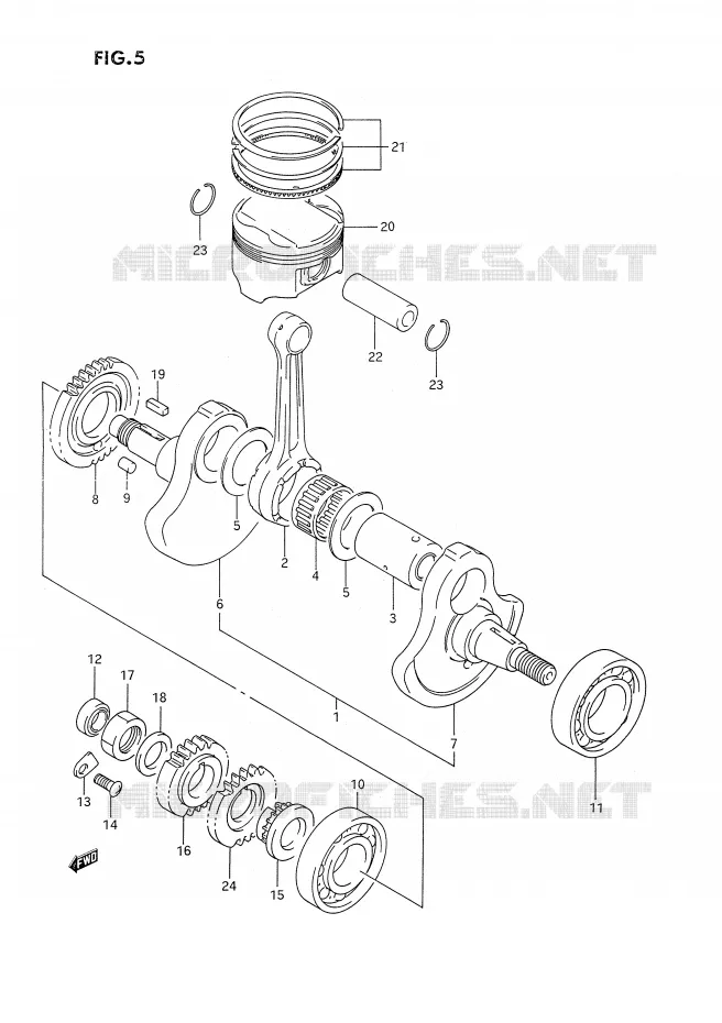 KRUKAS Suzuki MOTO 350 DR 1993  DR350SP/SHP(E2)
