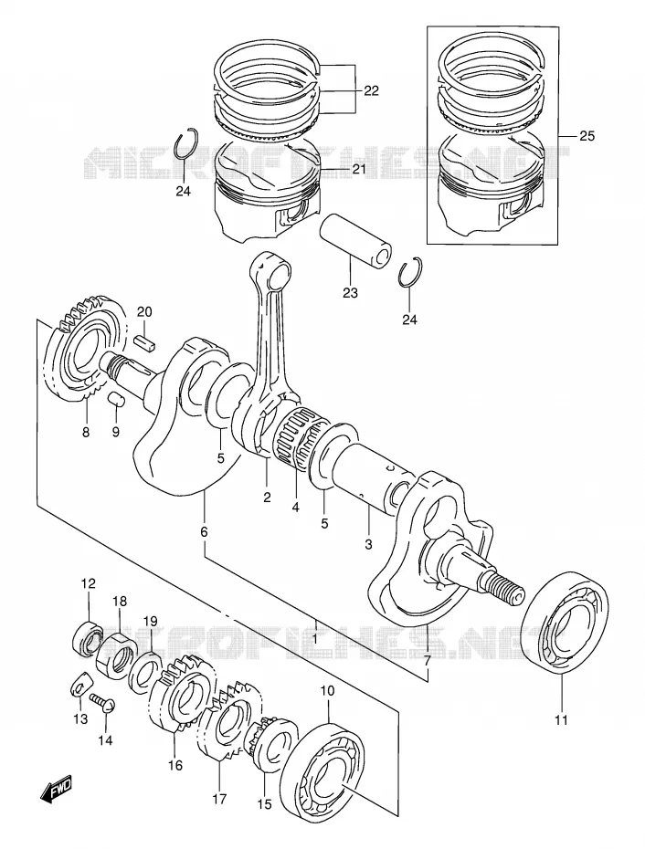 KRUKAS Suzuki MOTO 350 DR 1994  DR350SER(E2)