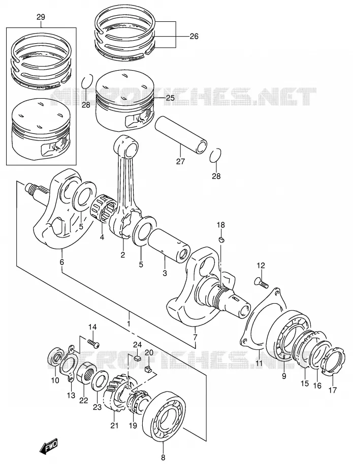 KRUKAS Suzuki MOTO 650 DR 1991  DR650RSEUM(E4)