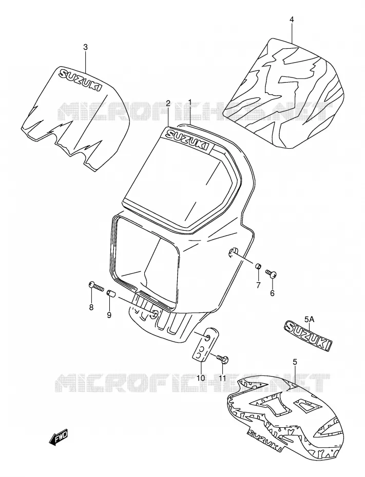 KUIPJE Suzuki MOTO 250 DR 1991  DR250SM(E24)