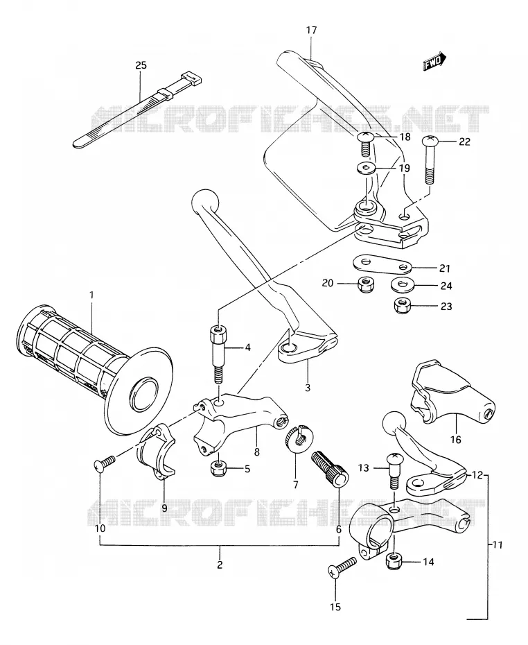 LEFT KNUCKLE COVER Suzuki MOTO 350 DR 1991  DR350M(E28)