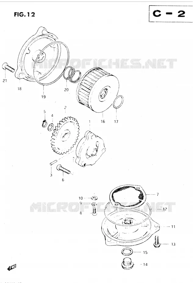 OLIEPOMP Suzuki MOTO 250 DR 1982  DR250SZ/D(E1)