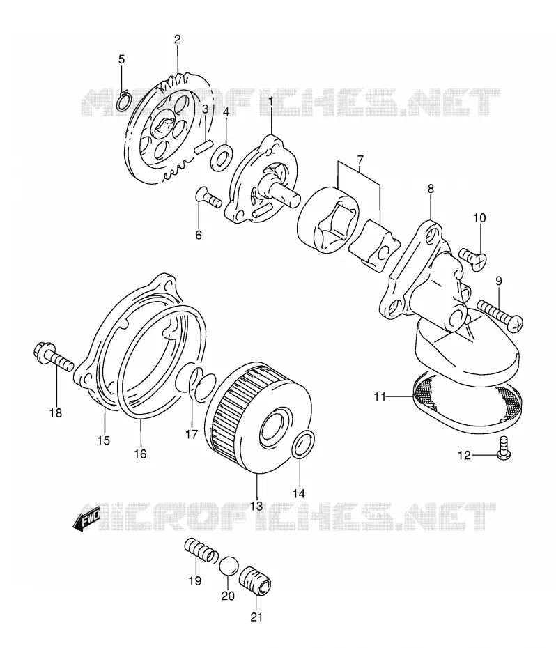 OLIEPOMP Suzuki MOTO 350 DR 1996  DR350T(E3)