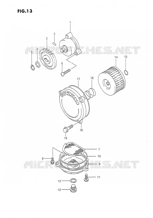OLIEPOMP Suzuki MOTO 650 DR 1992  DR650RN(E4)
