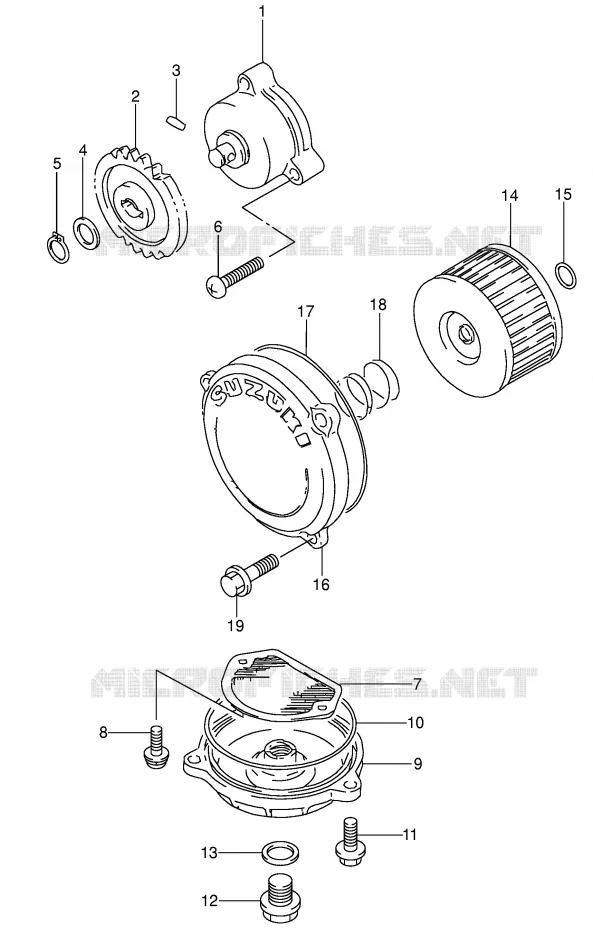 OLIEPOMP Suzuki MOTO 650 DR 1996  DR650RSET(E4)
