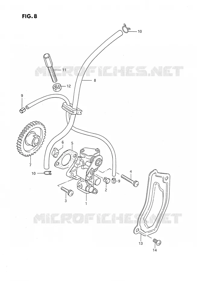 OLIEPOMP Suzuki MOTO 80 DS 1989  DS80K(E24)