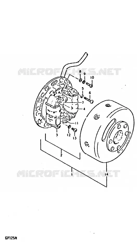 ONTSTEKING (E2, E4, E17, E18, E21, E22) Suzuki MOTO 125 GP 1992  GP125UN(C/N)