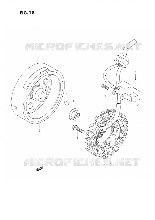 ONTSTEKING (MODELE L/M/N) Suzuki MOTO 350 DR 1990  DR350SL(E2)