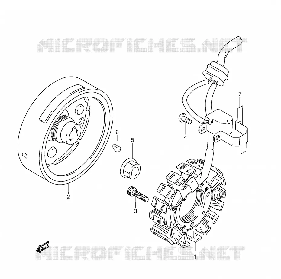 ONTSTEKING (MODELE L/M/N) Suzuki MOTO 350 DR 1995  DR350S(E3)