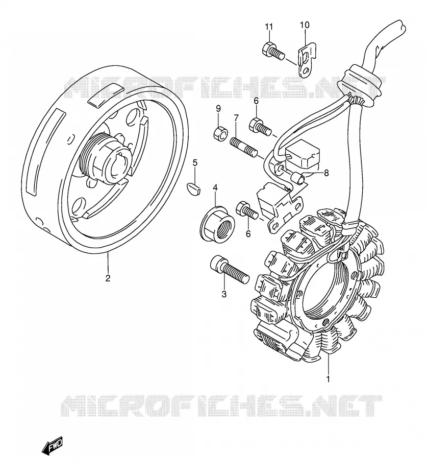 ONTSTEKING (MODELE P/R) Suzuki MOTO 250 DR 1990  DR250SL(E24)