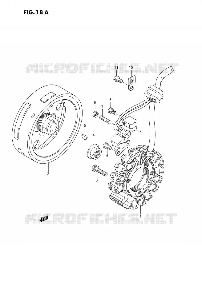 ONTSTEKING (MODELE P/R) Suzuki MOTO 350 DR 1993  DR350SUP(E2)