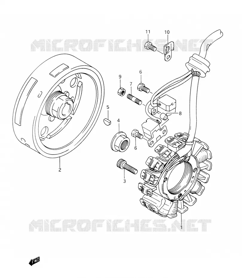 ONTSTEKING (MODELE P/R) Suzuki MOTO 350 DR 1994  DR350R(E28)