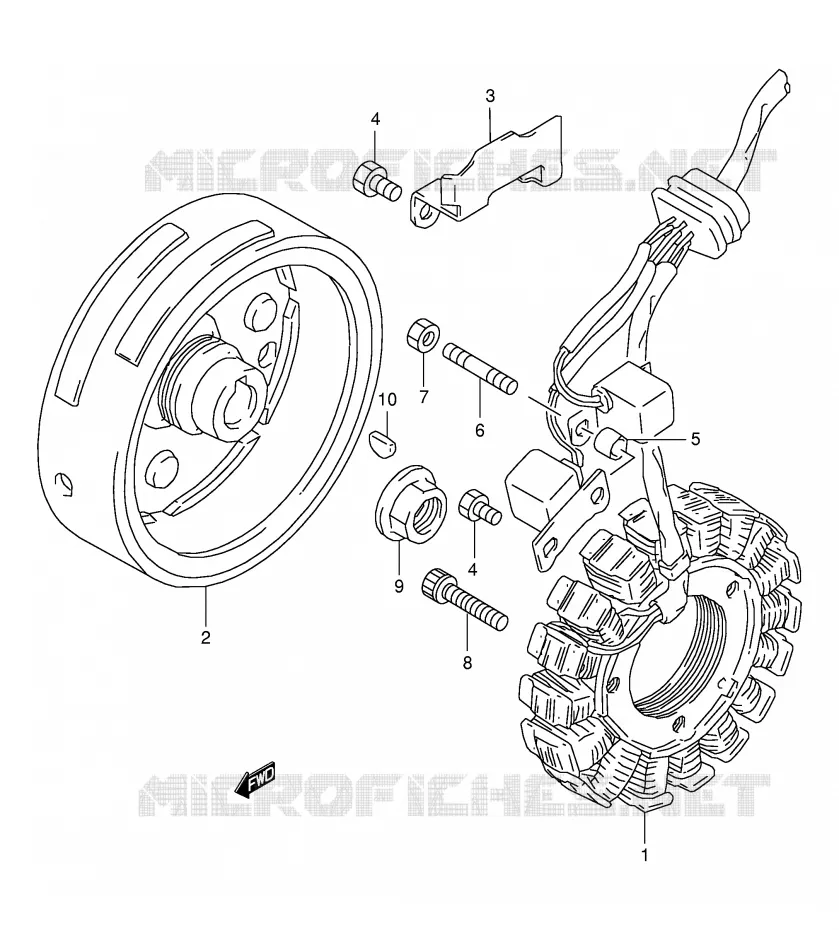 ONTSTEKING Suzuki MOTO 350 DR 1995  DR350SES(E2)
