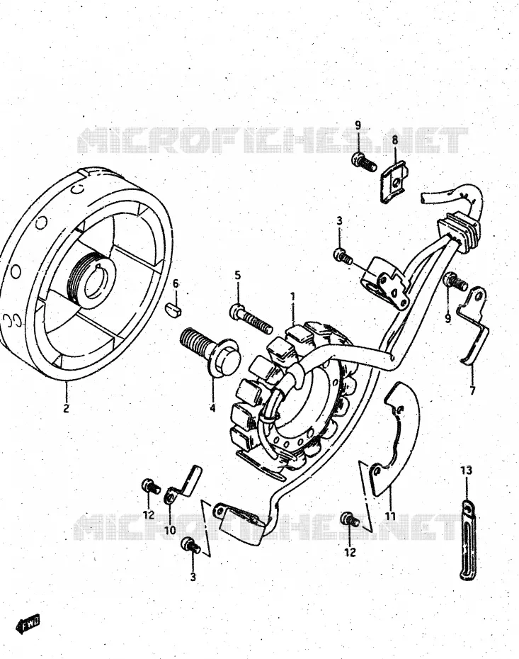 ONTSTEKING Suzuki MOTO 500 DR 1987  DR500SH(G/H/J)