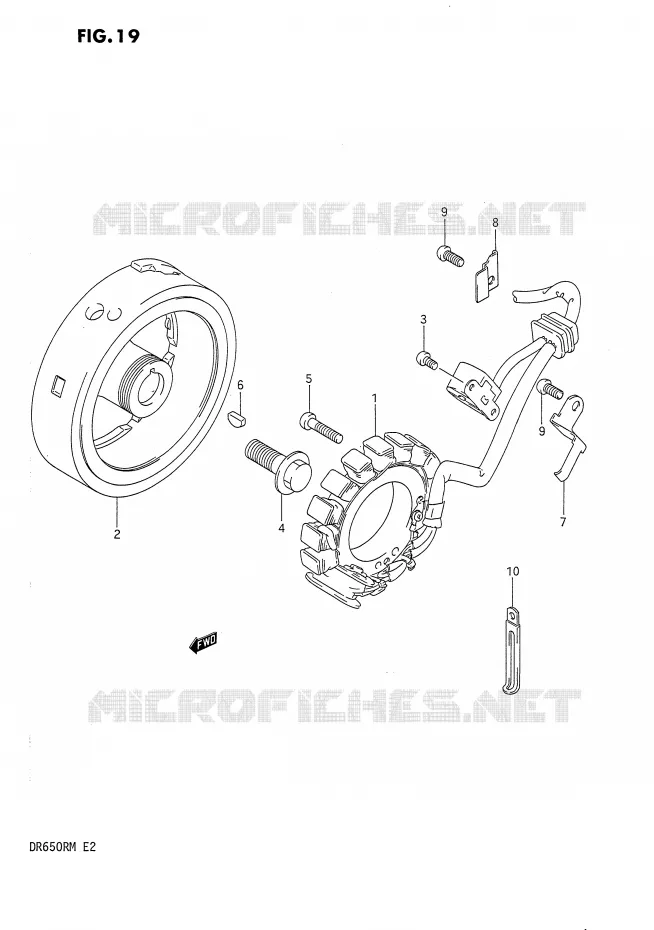 ONTSTEKING Suzuki MOTO 650 DR 1990  DR650RL(E2)
