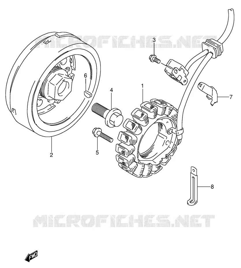ONTSTEKING Suzuki MOTO 650 DR 1993  DR650RSEUP(E4)