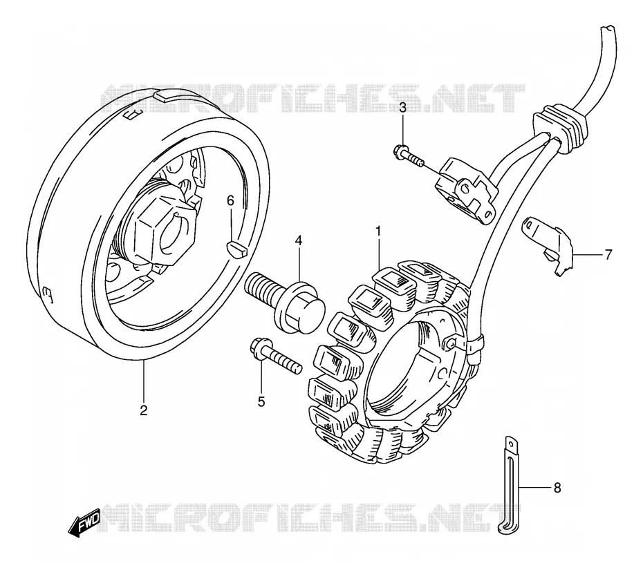 ONTSTEKING Suzuki MOTO 650 DR 1995  DR650RES(E2)