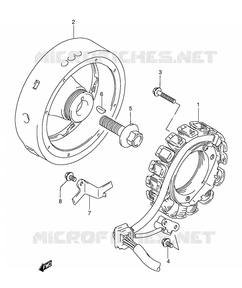 ONTSTEKING Suzuki MOTO 800 DR 1995  DR800SS(E4)