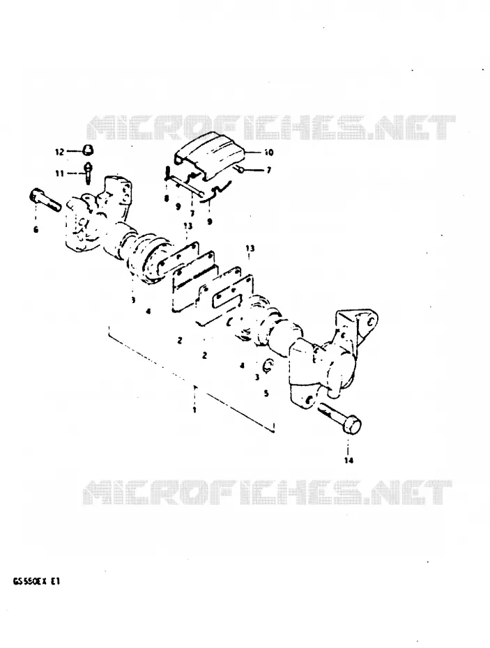 REAR CALIPER Suzuki MOTO 550 GS 1981  GS550X(X)