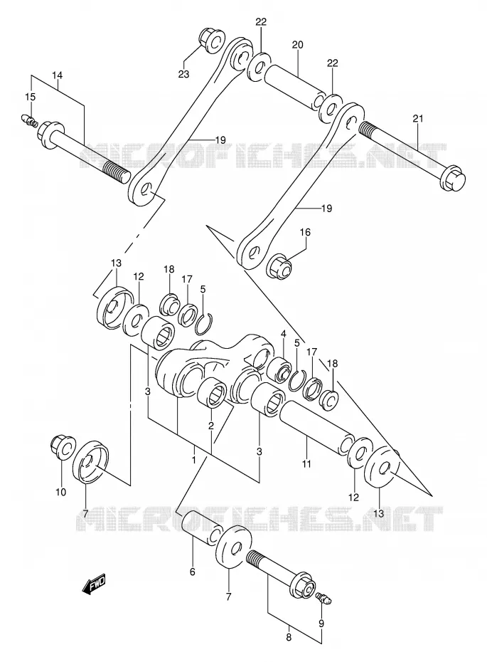 SCHOKBREKER AANEENSCHAKELING Suzuki MOTO 250 DR 1994  DR250SR(E24)