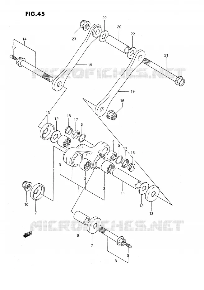 SCHOKBREKER AANEENSCHAKELING Suzuki MOTO 350 DR 1993  DR350SP/SHP(E2)
