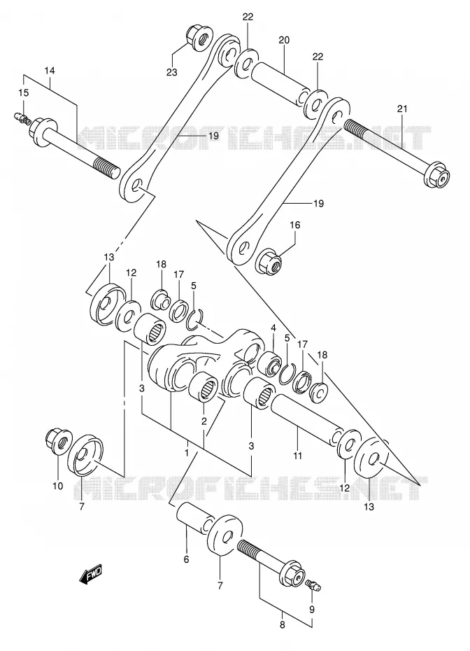 SCHOKBREKER AANEENSCHAKELING Suzuki MOTO 350 DR 1994  DR350R(E1)