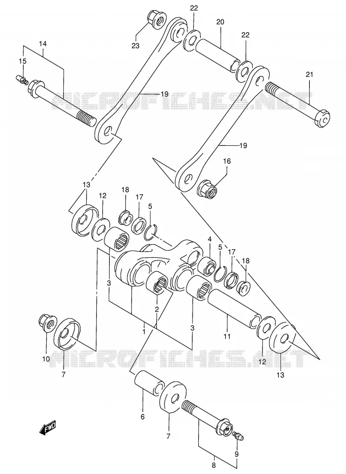 SCHOKBREKER AANEENSCHAKELING Suzuki MOTO 350 DR 1995  DR350SES(E2)