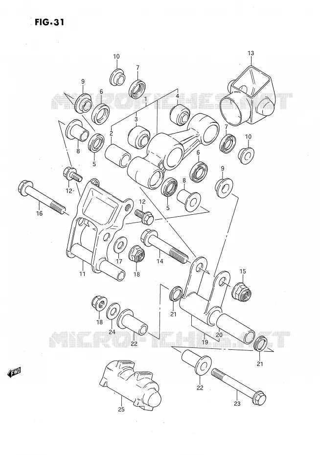 SCHOKBREKER AANEENSCHAKELING Suzuki MOTO 80 DS 1985  DS80F(E3)