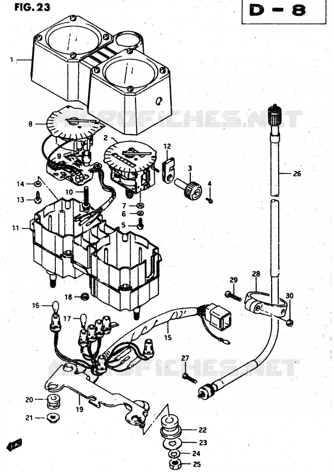 SNELHEIDSMETER (DR500RH) Suzuki MOTO 500 DR 1987  DR500RH(G/H/J)