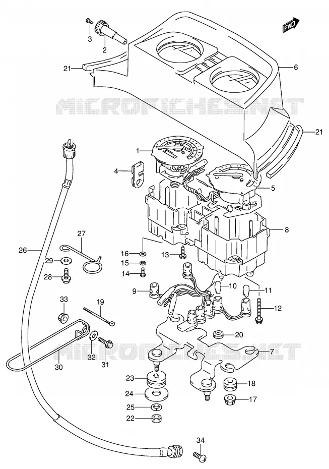 SNELHEIDSMETER (MODELE M/N/P/R) Suzuki MOTO 650 DR 1992  DR650SEUN(E4)