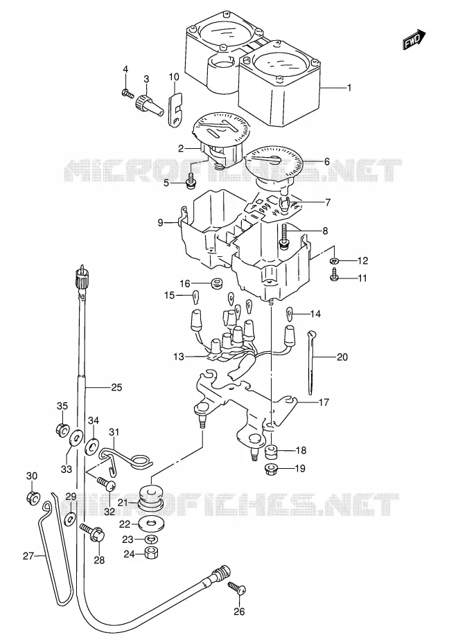 SNELHEIDSMETER Suzuki MOTO 250 DR 1993  DR250SP(E24)