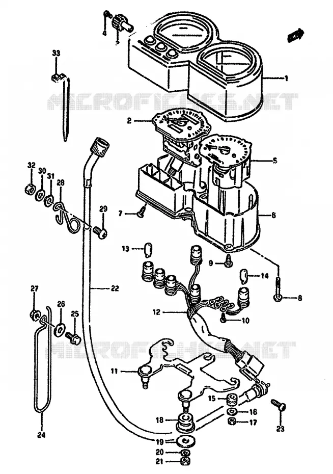 SNELHEIDSMETER Suzuki MOTO 650 DR 1992  DR650RUN(N/P/R)