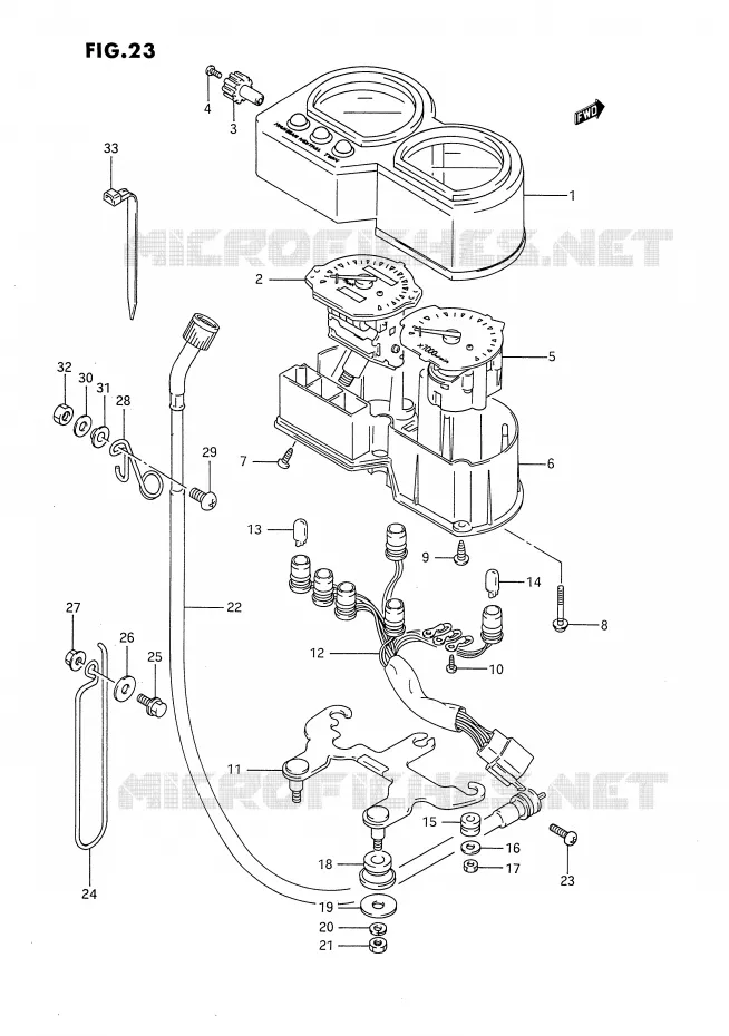 SNELHEIDSMETER Suzuki MOTO 650 DR 1994  DR650R(E4)