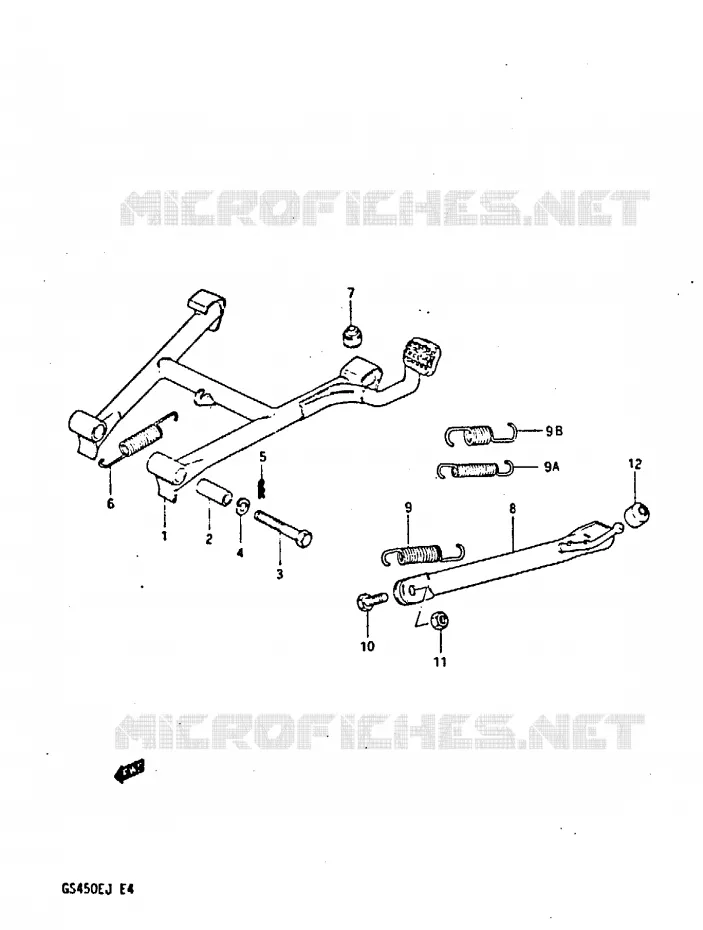 STAND Suzuki MOTO 450 GS-S 1988  GS450SJ(E/F/G/H/J)