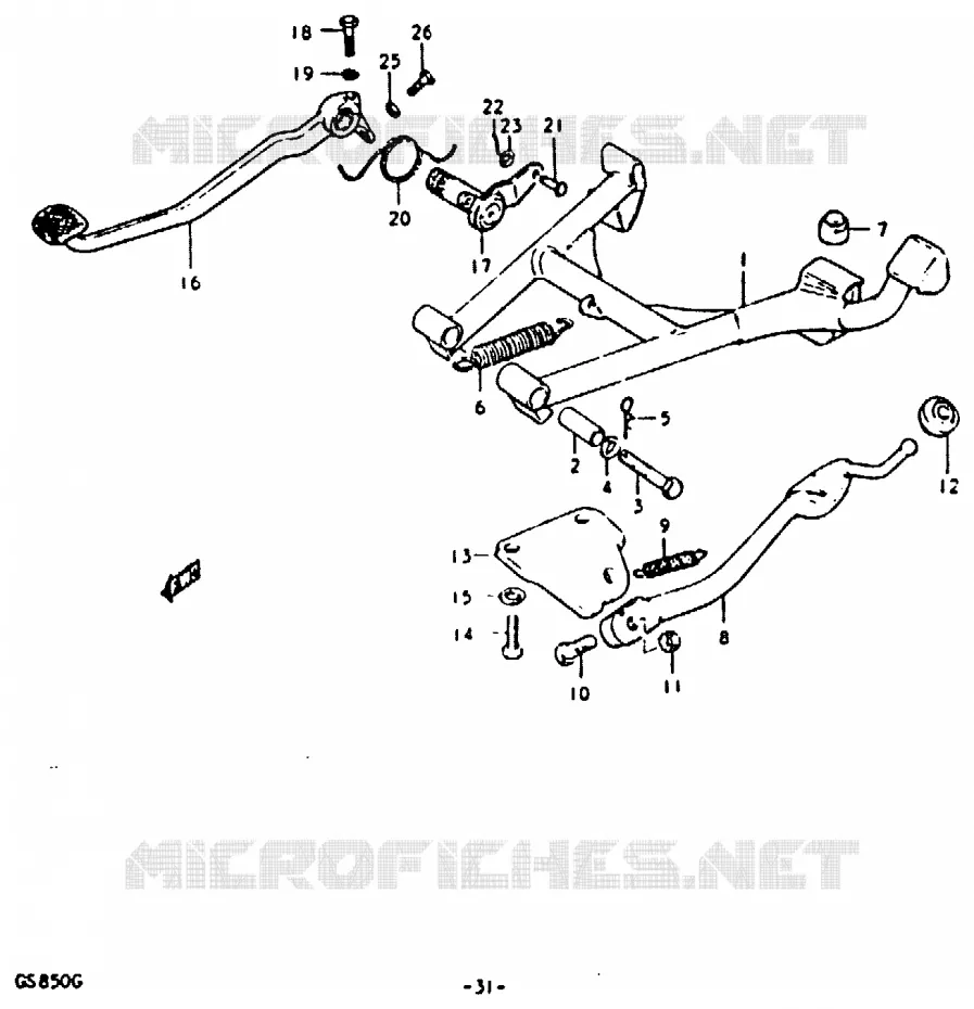 STAND Suzuki MOTO 850 GS 1986  GS850G