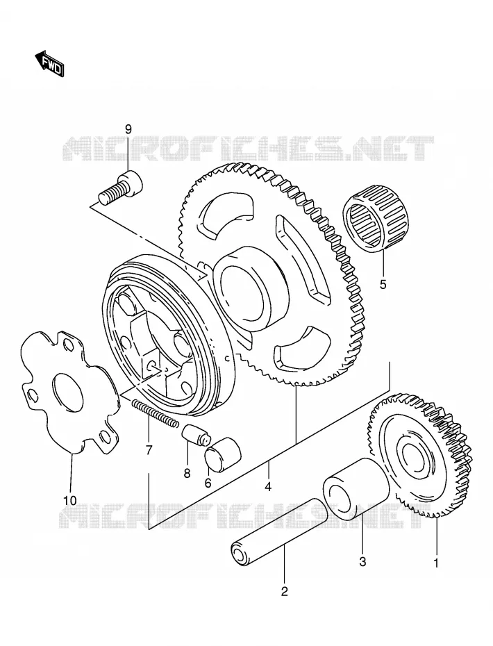 STARTMOTOR CLUTCH Suzuki MOTO 125 DR 1998  DR125SEW/SEUW(E4)
