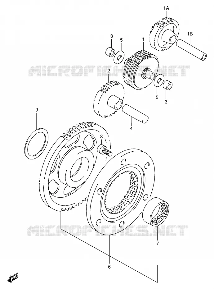 STARTMOTOR CLUTCH Suzuki MOTO 650 DR 1999  DR650SEX(E4)